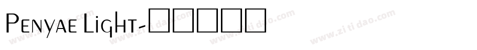 Penyae Light字体转换
